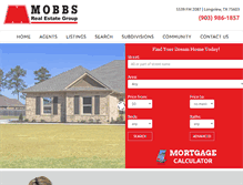 Tablet Screenshot of mobbsrealestate.com